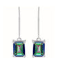 Pendientes de Plata con Cuarzo Místico Verde de Brasil