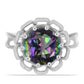 Anillo de Plata con Cuarzo Místico Verde de Brasil