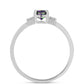 Anillo de Plata con Cuarzo Místico Verde de Brasil y Topacio Blanco