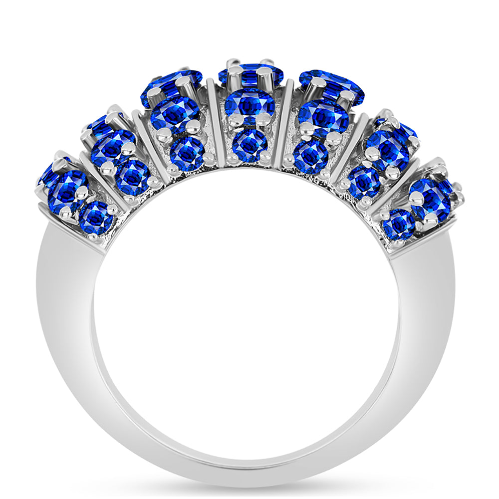 Anillo de Plata con Zafiro Azul Australiano 6 