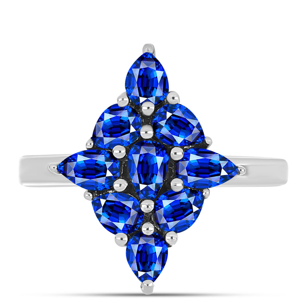 Anillo de Plata con Zafiro Azul Australiano 1 