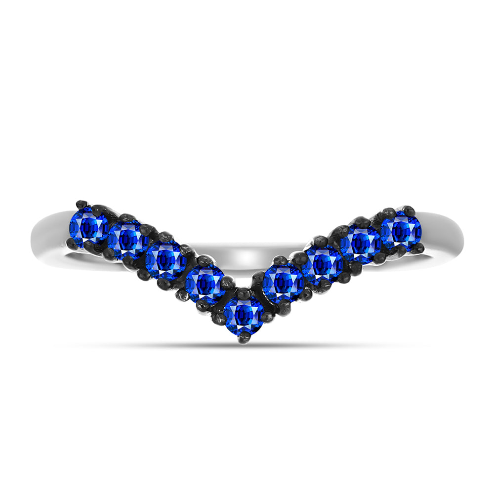 Anillo de Plata con Zafiro Azul Australiano 1 