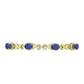 Pulsera de Plata Bañada en Oro con Drusa Purpura