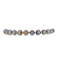 Pulsera de Plata Bañada en Oro con Perla Negra de Agua dulce