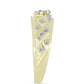 Anillo de Plata Bañada en Oro con Diamante blanco y Topacio Blanco