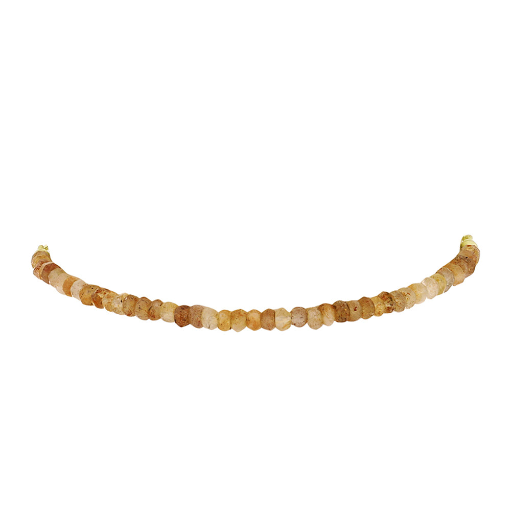 Pulsera de Plata Bañada en Oro con Piedra Solar de Oregon 2 