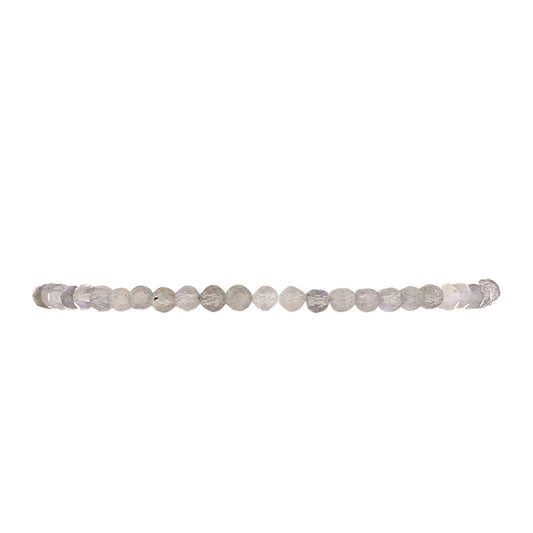 Pulsera de Plata Bañada en Oro con Labradorita