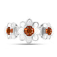 Anillo de Plata con Citrino de Madeira