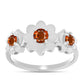 Anillo de Plata con Citrino de Madeira
