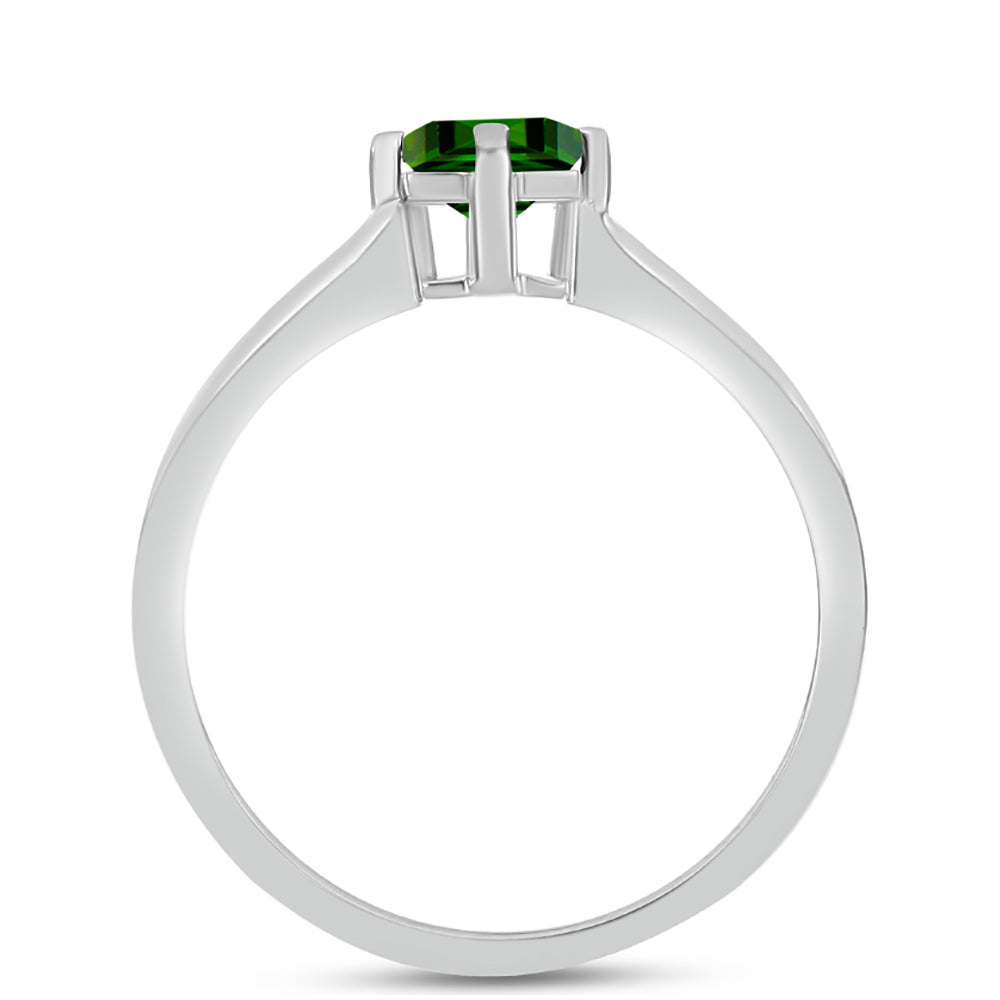 Anillo de Plata con Diópsido de Cromo 2 