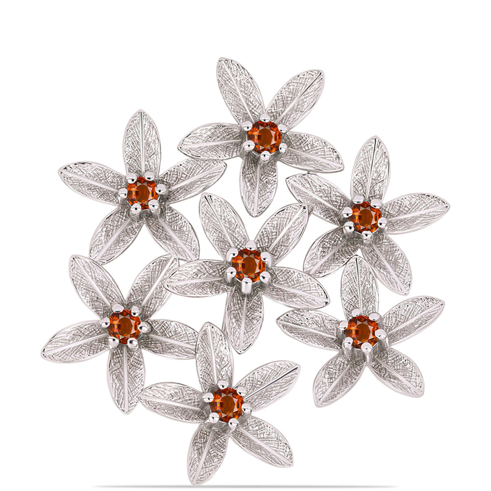 Broche de Plata con Citrino de Madeira 1 