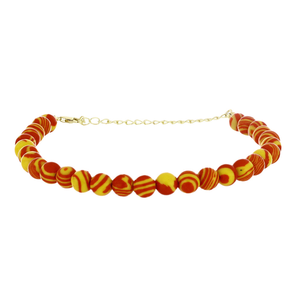 Pulsera de Plata Bañada en Oro con Turquesa de Mohave