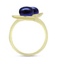 Anillo de Plata Bañada en Oro con Perla Negra de Agua dulce