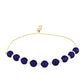 Pulsera de Plata Bañada en Oro con Perla Negra de Agua dulce