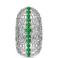 Anillo de Plata con Esmeralda de Zambia