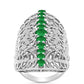 Anillo de Plata con Esmeralda de Zambia