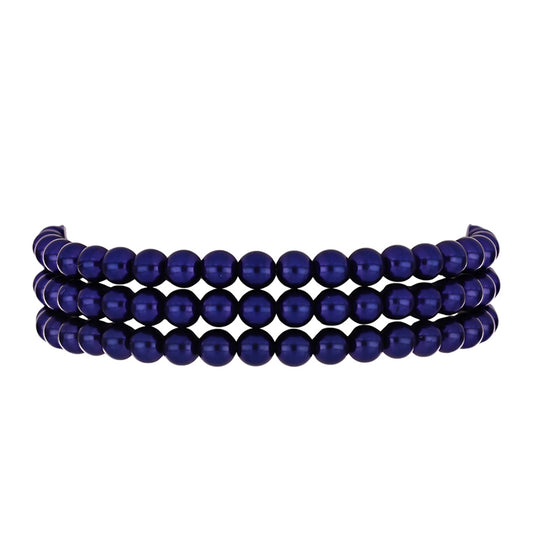 Pulsera de Plata Bañada en Oro con Perla Negra de Agua dulce
