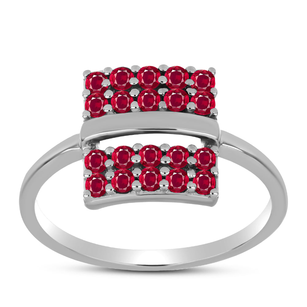 Anillo de Plata con Rubí de Madagascar