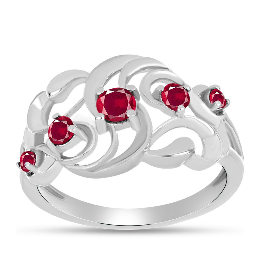 Anillo de Plata con Rubí de Madagascar 3 