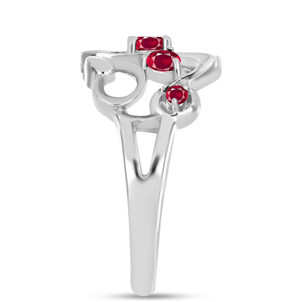 Anillo de Plata con Rubí de Madagascar 4 
