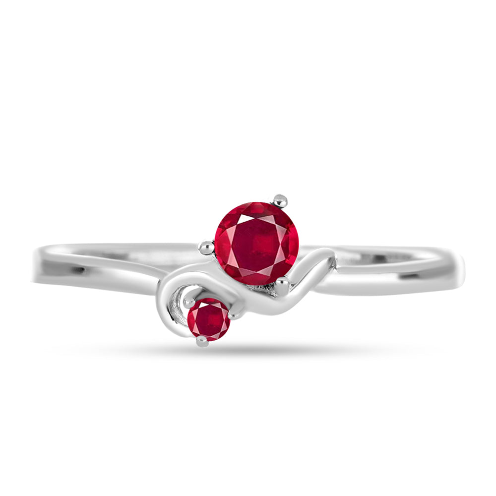 Anillo de Plata con Rubí de Madagascar