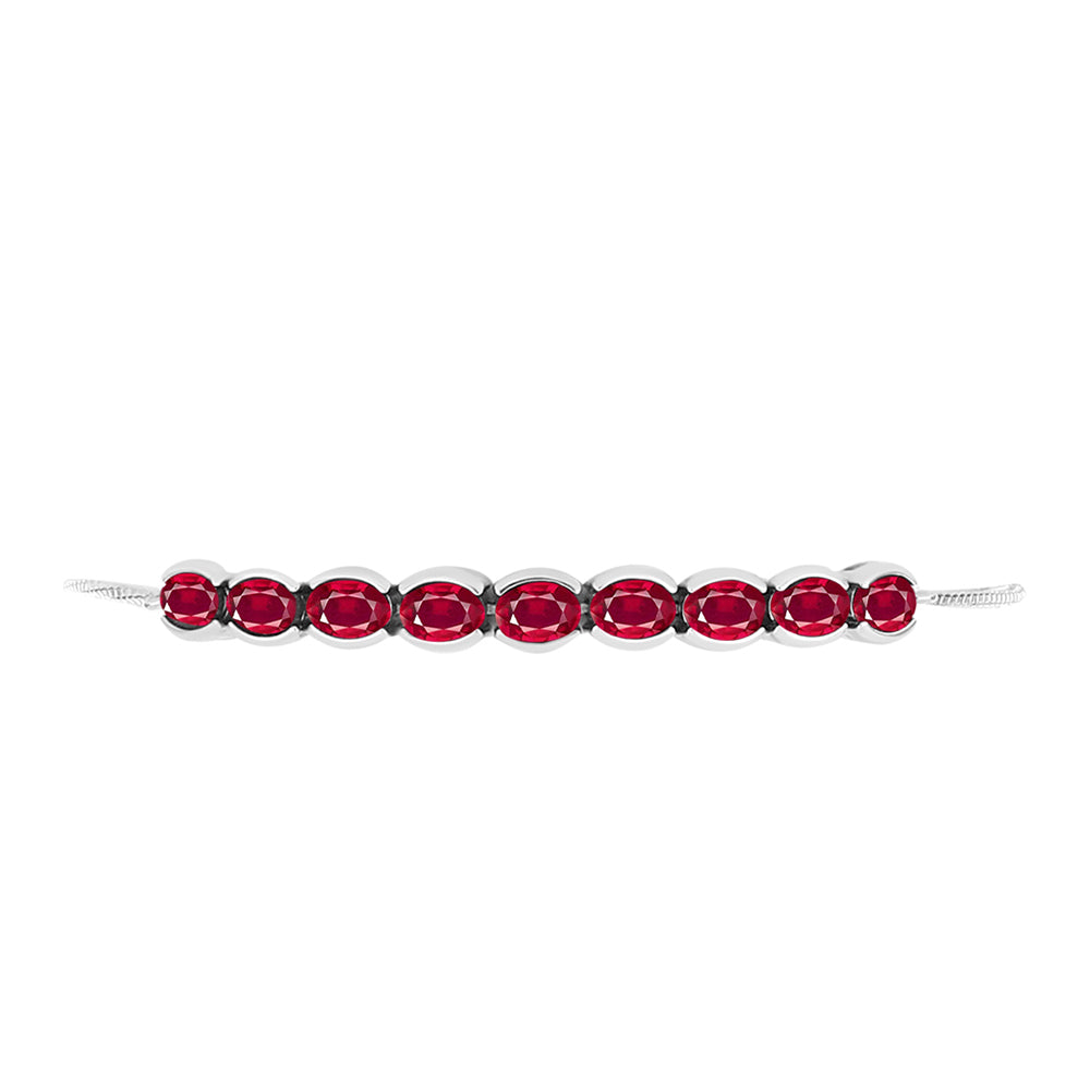 Pulsera de Plata con Rubí de Madagascar