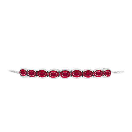 Pulsera de Plata con Rubí de Madagascar