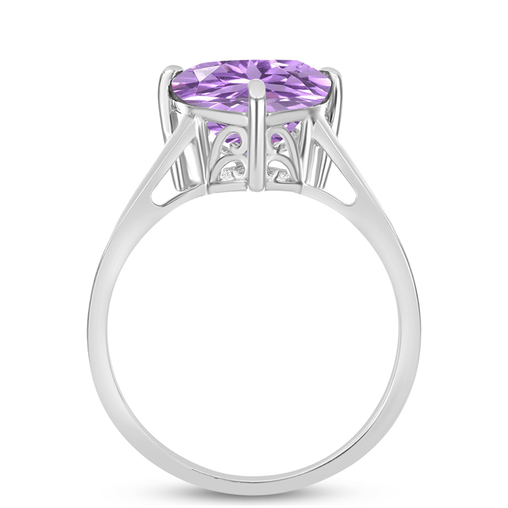 Anillo de Plata con Amatista Rosa de Francia