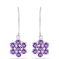 Pendientes de Plata con Amatista Rosa de Francia