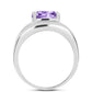Anillo de Plata con Amatista Rosa de Francia