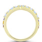 Anillo de Plata Bañada en Oro con Piedra Lunar Arco Iris y Amatista de Marruecos