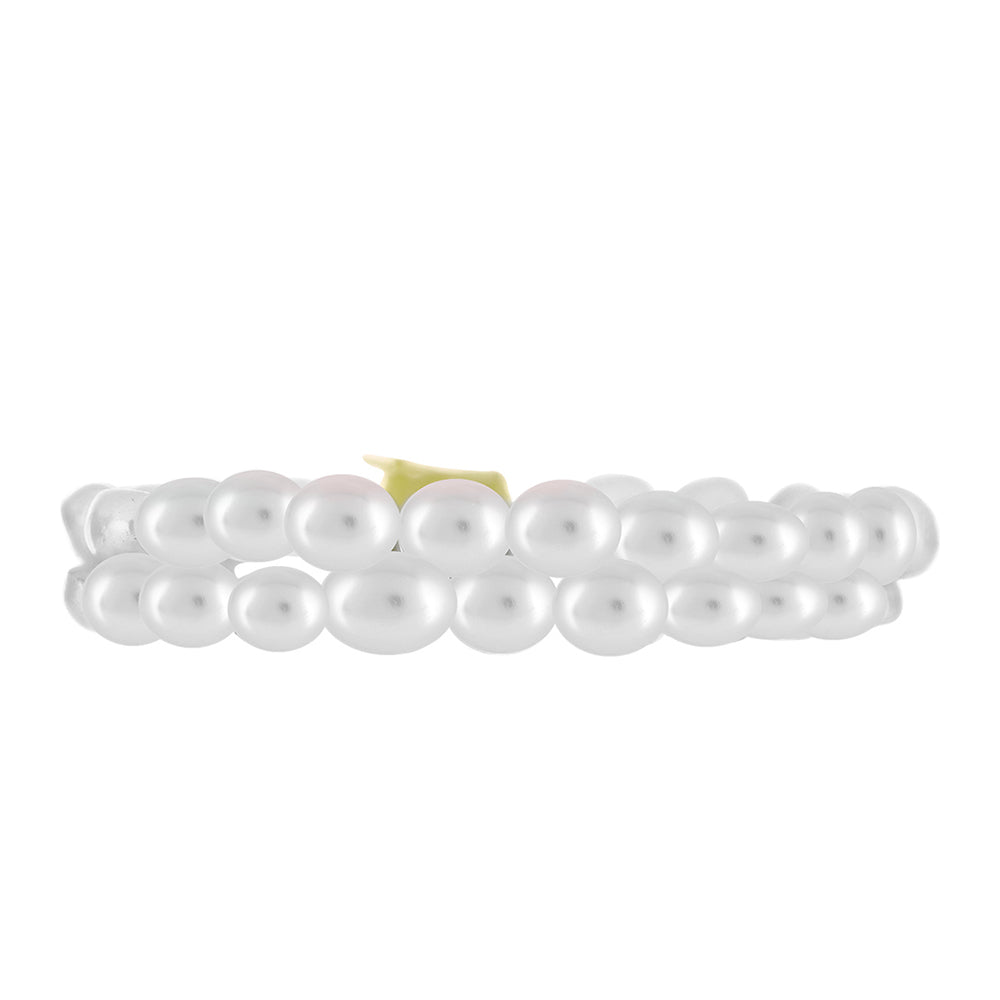 Pulsera de Plata Bañada en Oro con Perla de Agua Dulce 2 