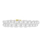 Pulsera de Plata Bañada en Oro con Perla de Agua Dulce