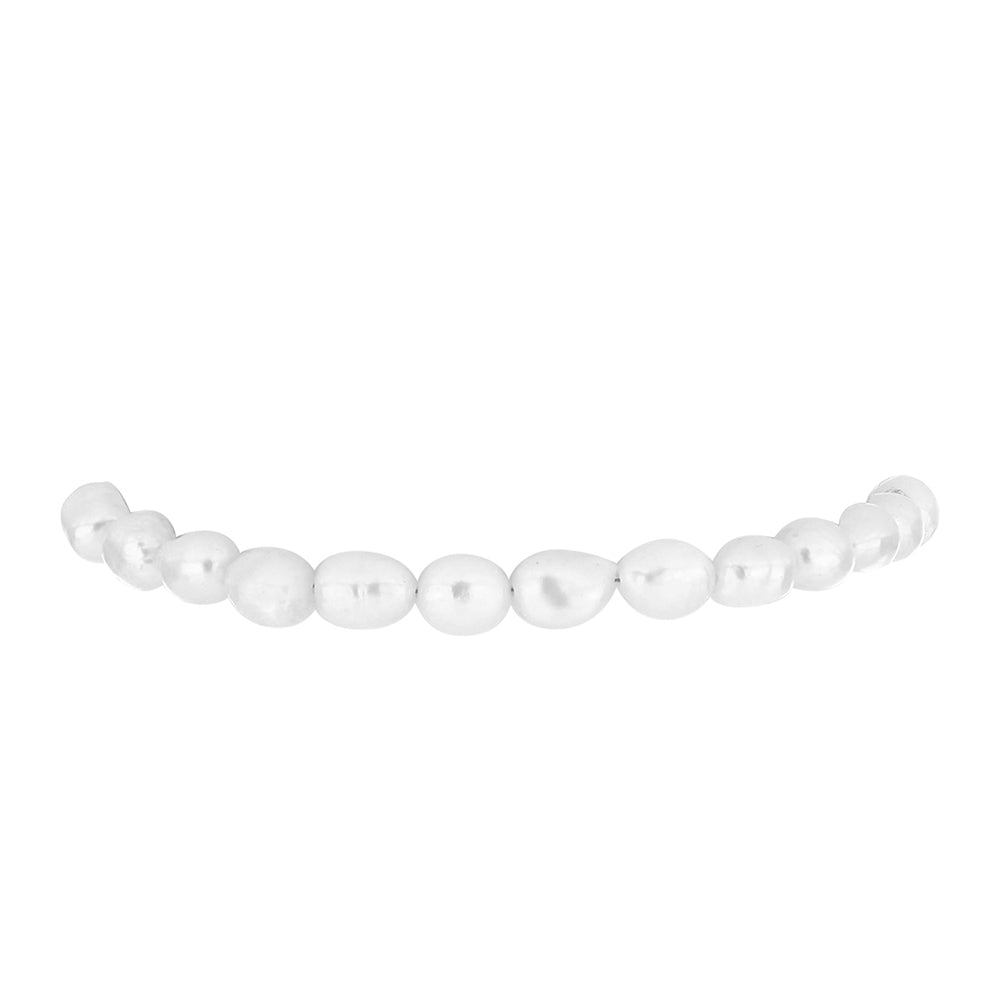 Pulsera de Plata Bañada en Oro con Perla de Agua Dulce 2 