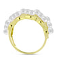 Anillo de Plata Bañada en Oro con Perla de Agua Dulce
