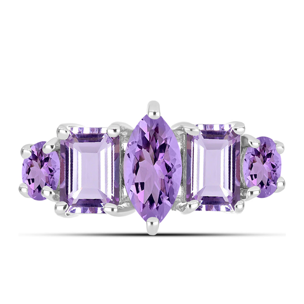 Anillo de Plata con Amatista Rosa de Francia 1 