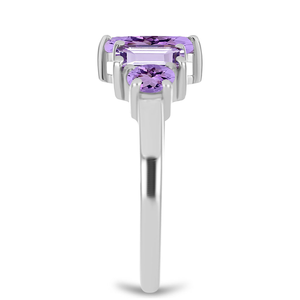 Anillo de Plata con Amatista Rosa de Francia 4 