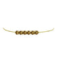 Pulsera de Plata Bañada en Oro con Cuarzo Coñac