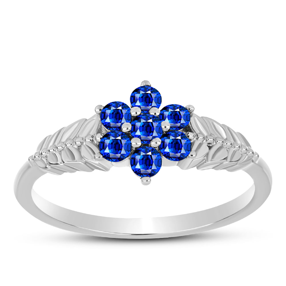 Anillo de Plata con Zafiro Azul Australiano 3 