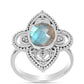 Anillo de Plata con Labradorita