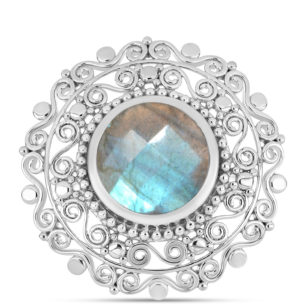 Anillo de Plata con Labradorita