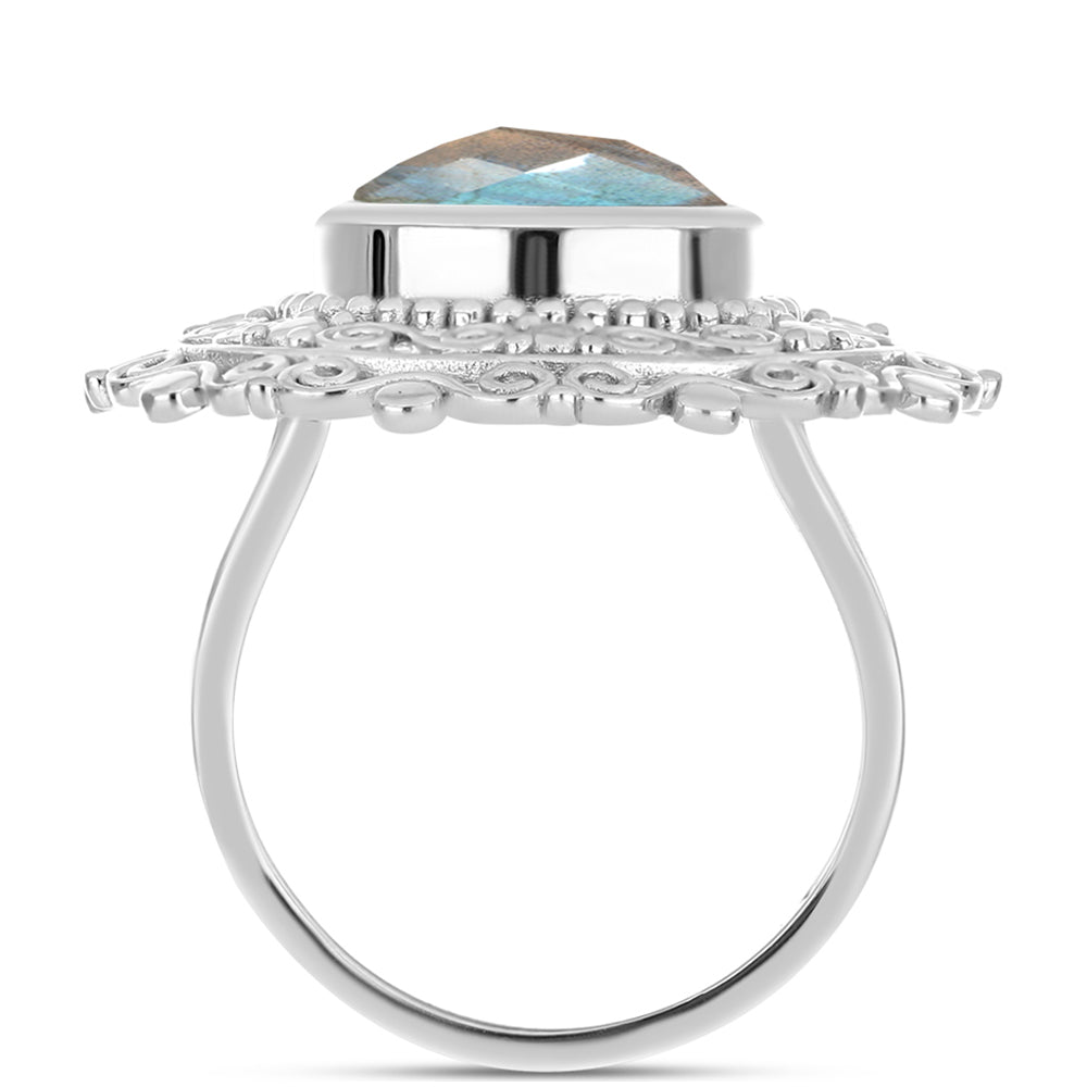 Anillo de Plata con Labradorita 2 