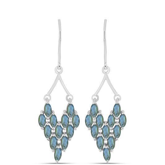 Pendientes de Plata con Labradorita