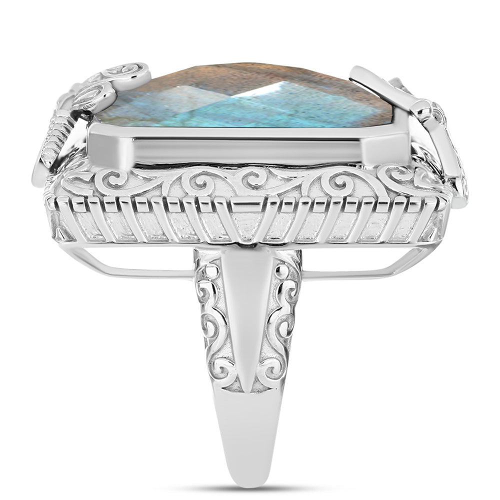 Anillo de Plata con Labradorita 4 