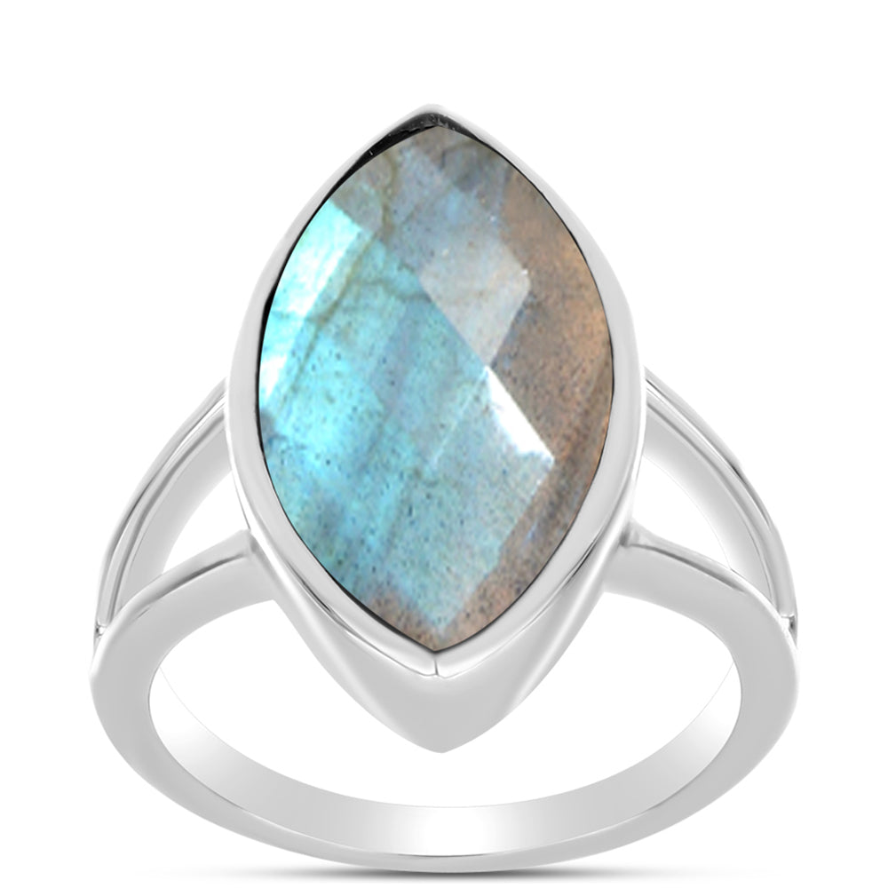 Anillo de Plata con Labradorita