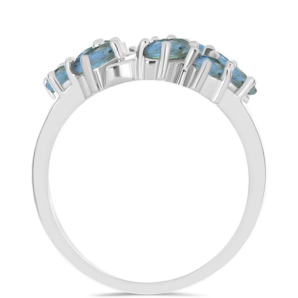 Anillo de Plata con Labradorita