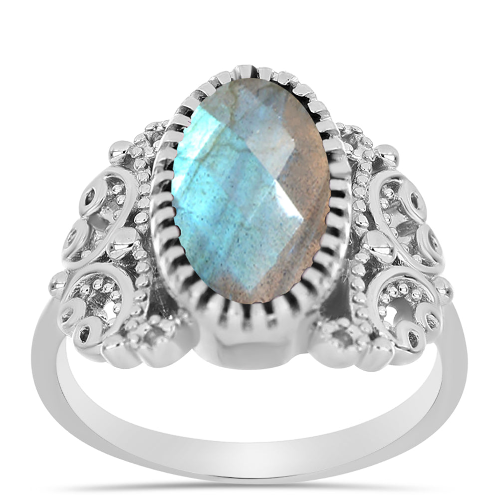Anillo de Plata con Labradorita 3 