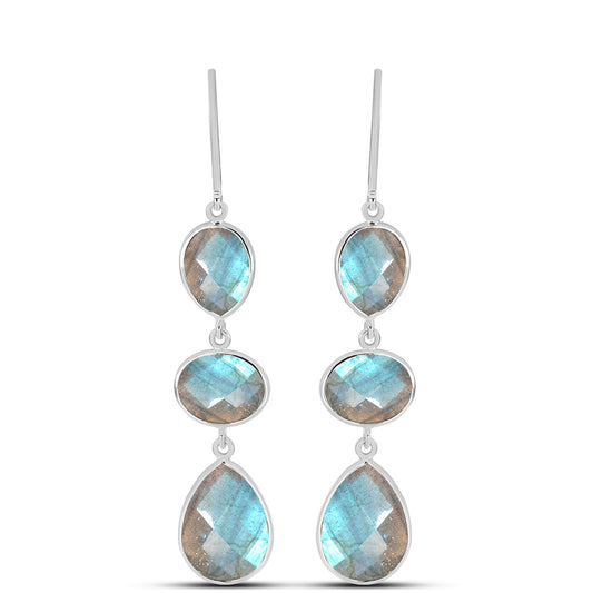 Pendientes de Plata con Labradorita