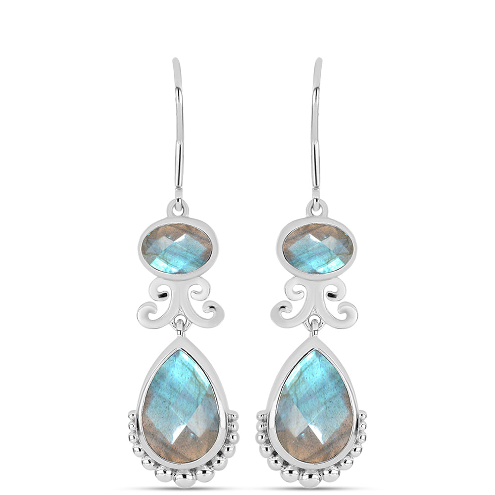 Pendientes de Plata con Labradorita