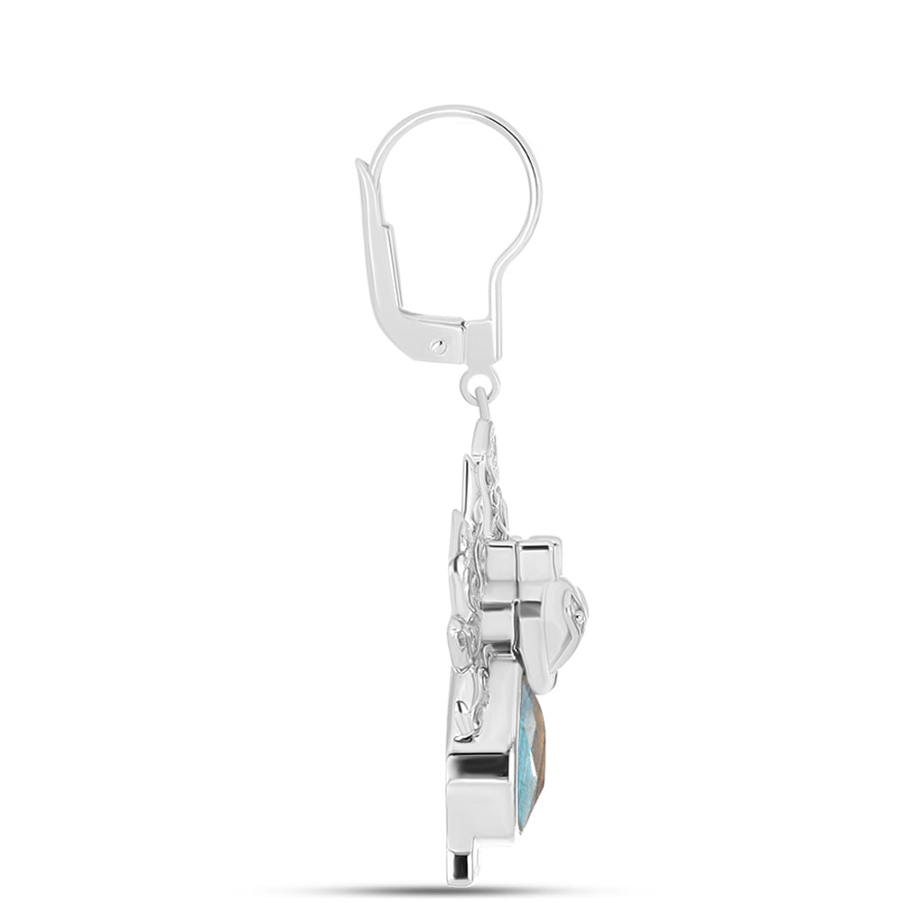 Pendientes de Plata con Labradorita 2 